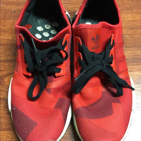 NMD R1 Red Camo (RARE) Size 9 - Picture 3 of 6